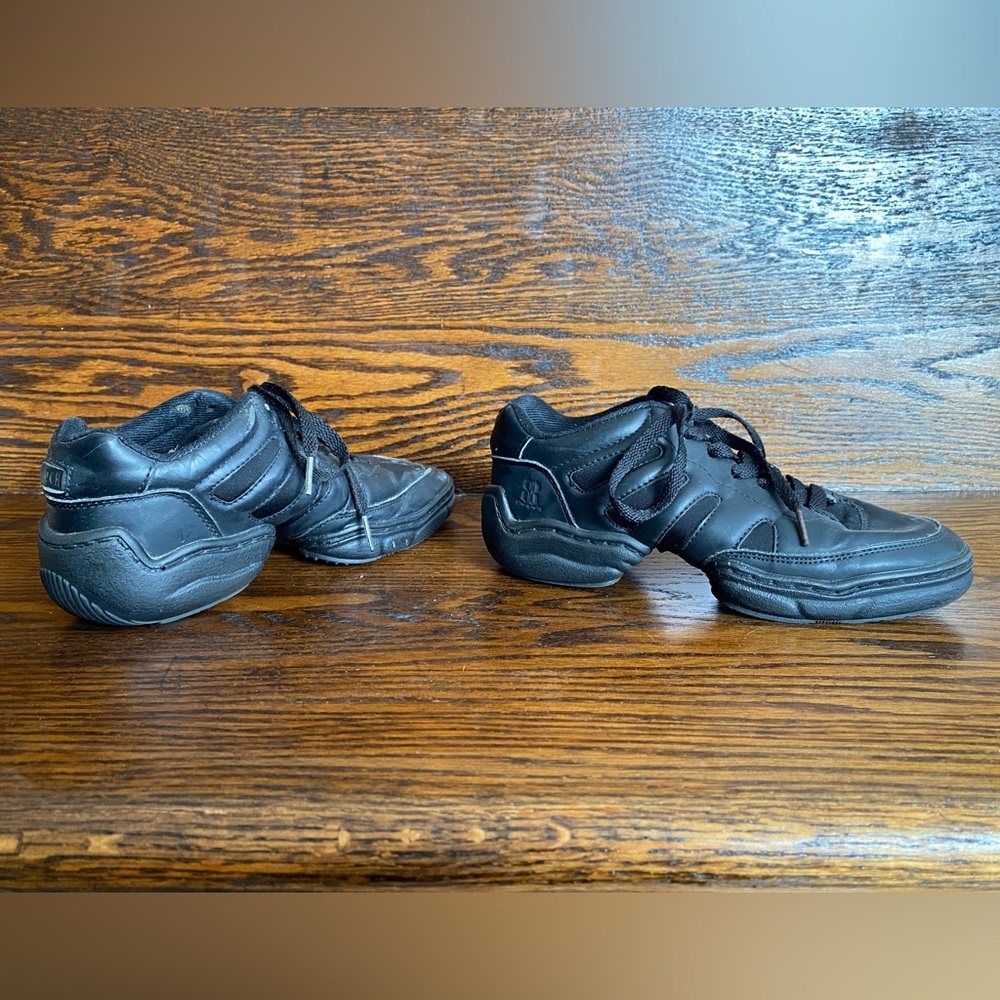 Bloch Black Low Top Dance Sneakers Split Sole Hip Hop Jazz 8.5 - Picture 3 of 9